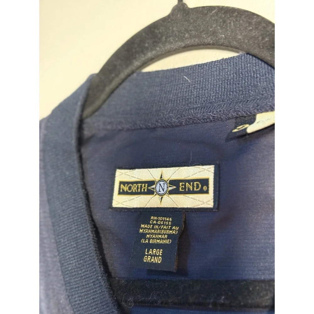 North End Greystone Golf Pullover Windbreaker Hamlin Pub Mens Large Navy